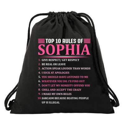 Top 10 Rules Of Sophia Sophia First Name Gift Drawstring Bag