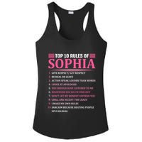 Top 10 Rules Of Sophia Sophia First Name Gift Ladies PosiCharge Competitor Racerback Tank