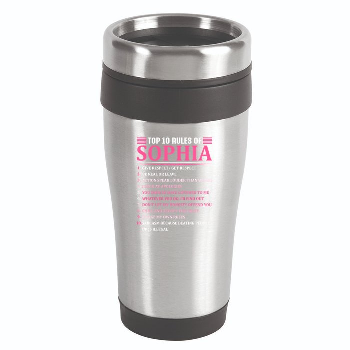 Top 10 Rules Of Sophia Sophia First Name Gift 16oz Travel Tumbler