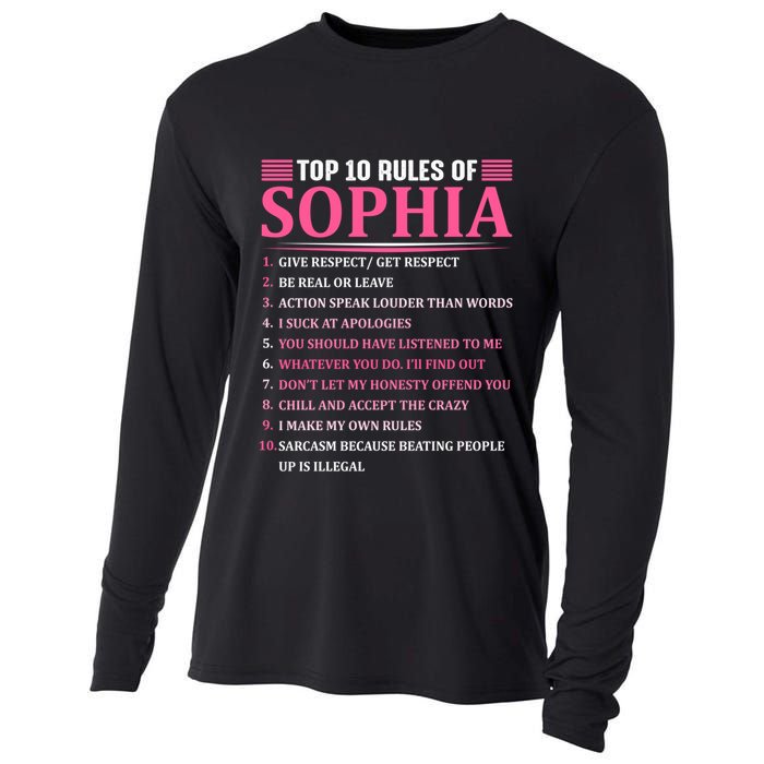 Top 10 Rules Of Sophia Sophia First Name Gift Cooling Performance Long Sleeve Crew