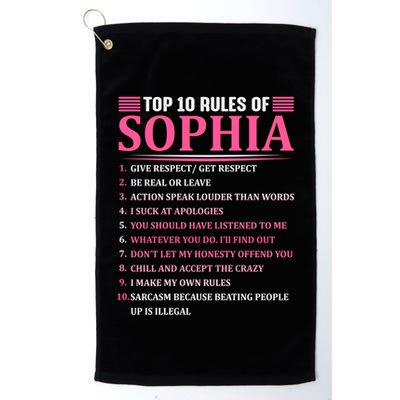 Top 10 Rules Of Sophia Sophia First Name Gift Golf Towel