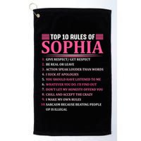 Top 10 Rules Of Sophia Sophia First Name Gift Golf Towel