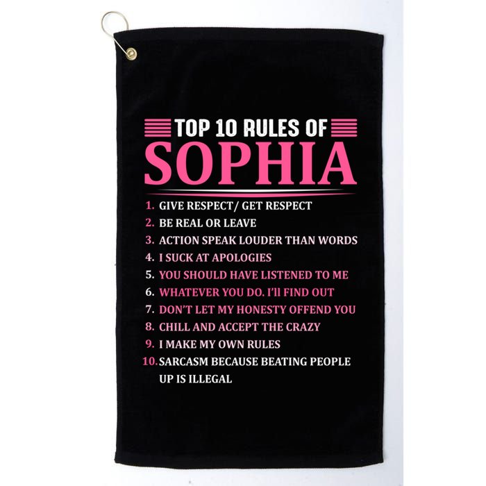 Top 10 Rules Of Sophia Sophia First Name Gift Golf Towel
