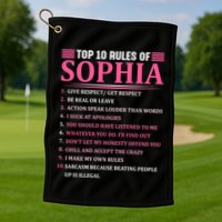 Top 10 Rules Of Sophia Sophia First Name Gift Golf Towel
