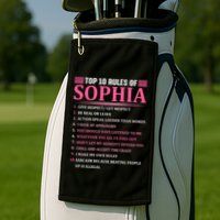 Top 10 Rules Of Sophia Sophia First Name Gift Golf Towel