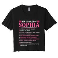 Top 10 Rules Of Sophia Sophia First Name Gift Crop Top
