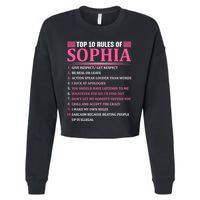 Top 10 Rules Of Sophia Sophia First Name Gift Cropped Pullover Crew