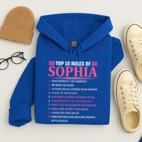 Top 10 Rules Of Sophia Sophia First Name Gift Hoodie