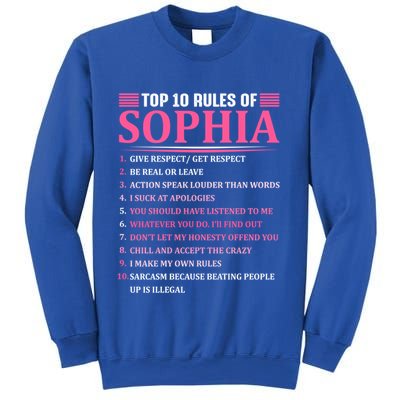Top 10 Rules Of Sophia Sophia First Name Gift Sweatshirt