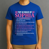 Top 10 Rules Of Sophia Sophia First Name Gift T-Shirt