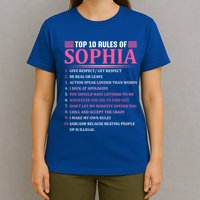 Top 10 Rules Of Sophia Sophia First Name Gift T-Shirt