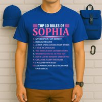 Top 10 Rules Of Sophia Sophia First Name Gift T-Shirt