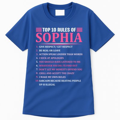 Top 10 Rules Of Sophia Sophia First Name Gift Tall T-Shirt