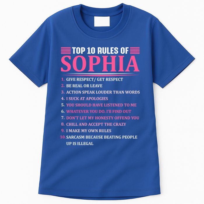 Top 10 Rules Of Sophia Sophia First Name Gift Tall T-Shirt