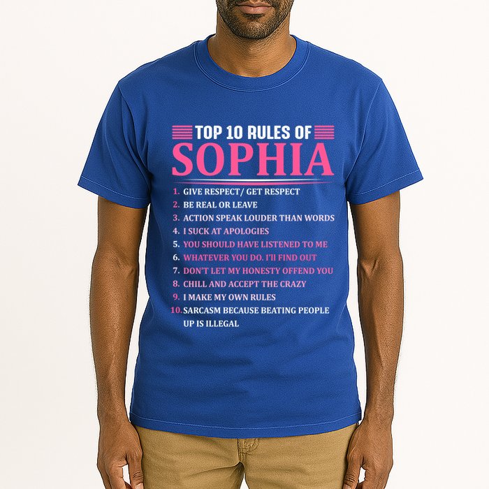 Top 10 Rules Of Sophia Sophia First Name Gift Tall T-Shirt