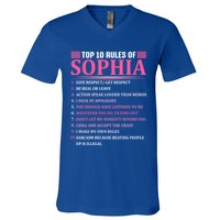 Top 10 Rules Of Sophia Sophia First Name Gift V-Neck T-Shirt