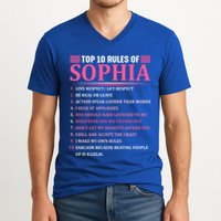 Top 10 Rules Of Sophia Sophia First Name Gift V-Neck T-Shirt