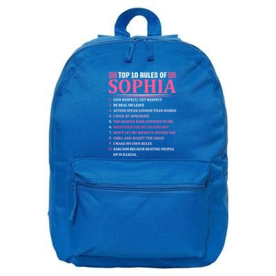 Top 10 Rules Of Sophia Sophia First Name Gift 16 in Basic Backpack