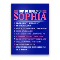 Top 10 Rules Of Sophia Sophia First Name Gift Poster