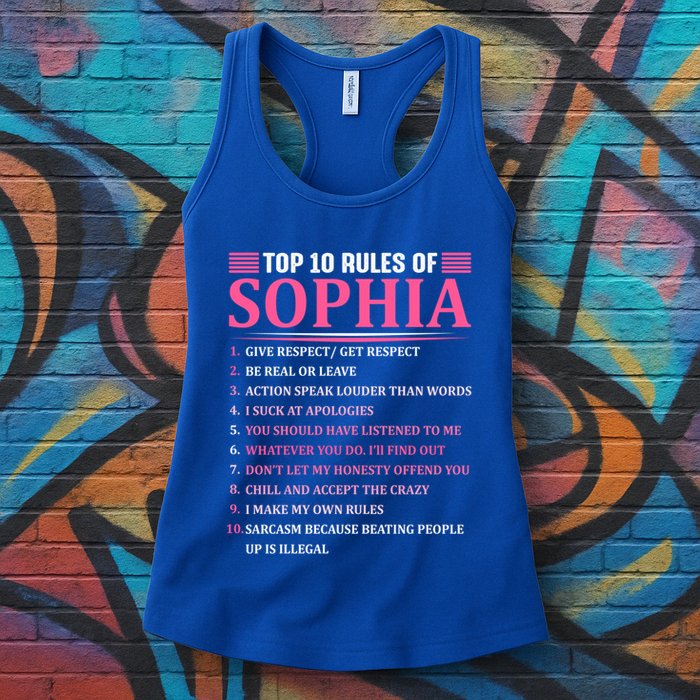 Top 10 Rules Of Sophia Sophia First Name Gift Womens Tank Top