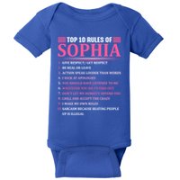 Top 10 Rules Of Sophia Sophia First Name Gift Baby Bodysuit