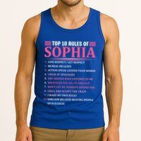 Top 10 Rules Of Sophia Sophia First Name Gift Tank Top