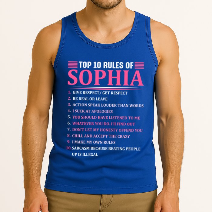Top 10 Rules Of Sophia Sophia First Name Gift Tank Top