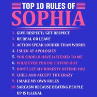 Top 10 Rules Of Sophia Sophia First Name Gift Tank Top