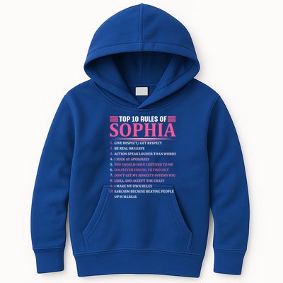 Top 10 Rules Of Sophia Sophia First Name Gift Kids Hoodie