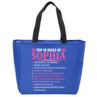 Top 10 Rules Of Sophia Sophia First Name Gift Zip Tote Bag