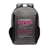 Top 10 Rules Of Sophia Sophia First Name Gift Vector Backpack