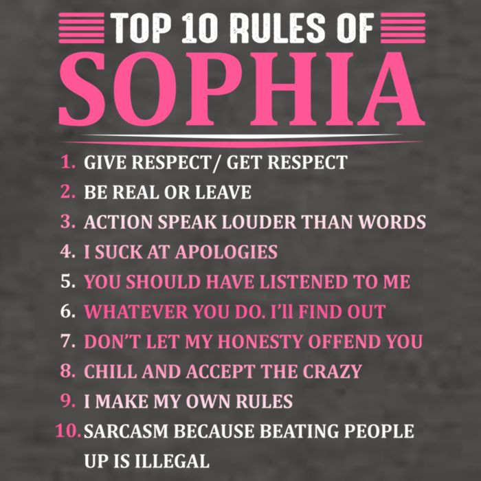 Top 10 Rules Of Sophia Sophia First Name Gift Vector Backpack