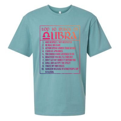 Top 10 Rules Libra Zodiac Sign September October Birthday Funny Gift Sueded Cloud Jersey T-Shirt