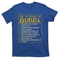 Top 10 Rules Libra Zodiac Sign September October Birthday Gift T-Shirt