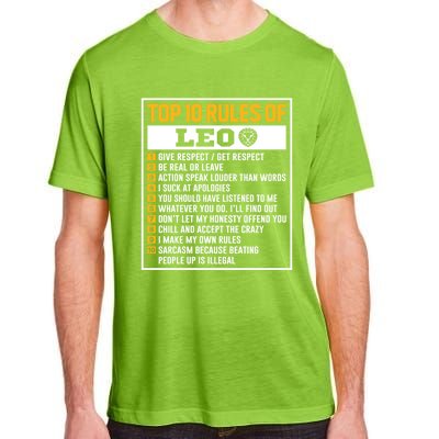 Top 10 Rules Of Leo Birthday Horoscope Gift Adult ChromaSoft Performance T-Shirt