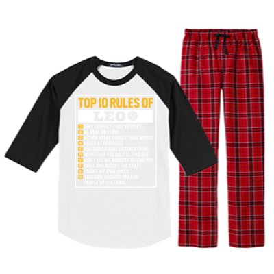 Top 10 Rules Of Leo Birthday Horoscope Gift Raglan Sleeve Pajama Set