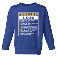 Top 10 Rules Of Leo Birthday Horoscope Gift Toddler Sweatshirt