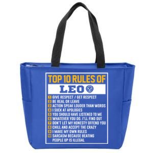 Top 10 Rules Of Leo Birthday Horoscope Gift Zip Tote Bag