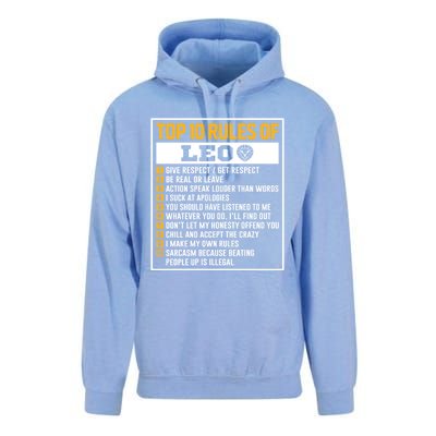 Top 10 Rules Of Leo Birthday Horoscope Gift Unisex Surf Hoodie