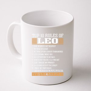 Top 10 Rules Of Leo Zodiac Give Respect Get Respect Cute Gift Coffee Mug