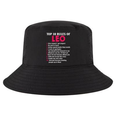 Top 10 Rules Of Leo Zodiac Sign Gift Cool Comfort Performance Bucket Hat