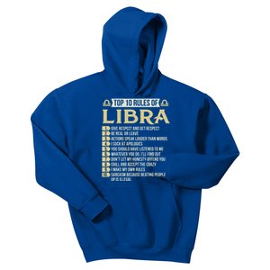 Top 10 Rules Of Libra Astrology Horoscope Zodiac Sign Gift Kids Hoodie