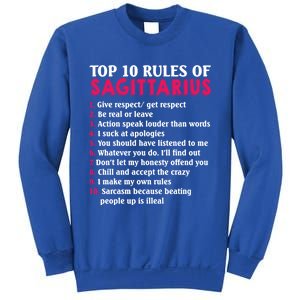 Top 10 Rules Of Sagittarius Zodiac Sign Gift Sweatshirt