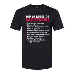 Top 10 Rules Of Sagittarius Zodiac Sign Gift Softstyle CVC T-Shirt