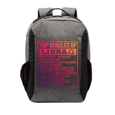 Top 10 Rules Of Libra Birthday Horoscope Gift Vector Backpack