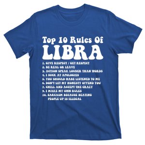 Top 10 Rules Of Libra Funny Libra Tee Horoscope Meaningful Gift T-Shirt