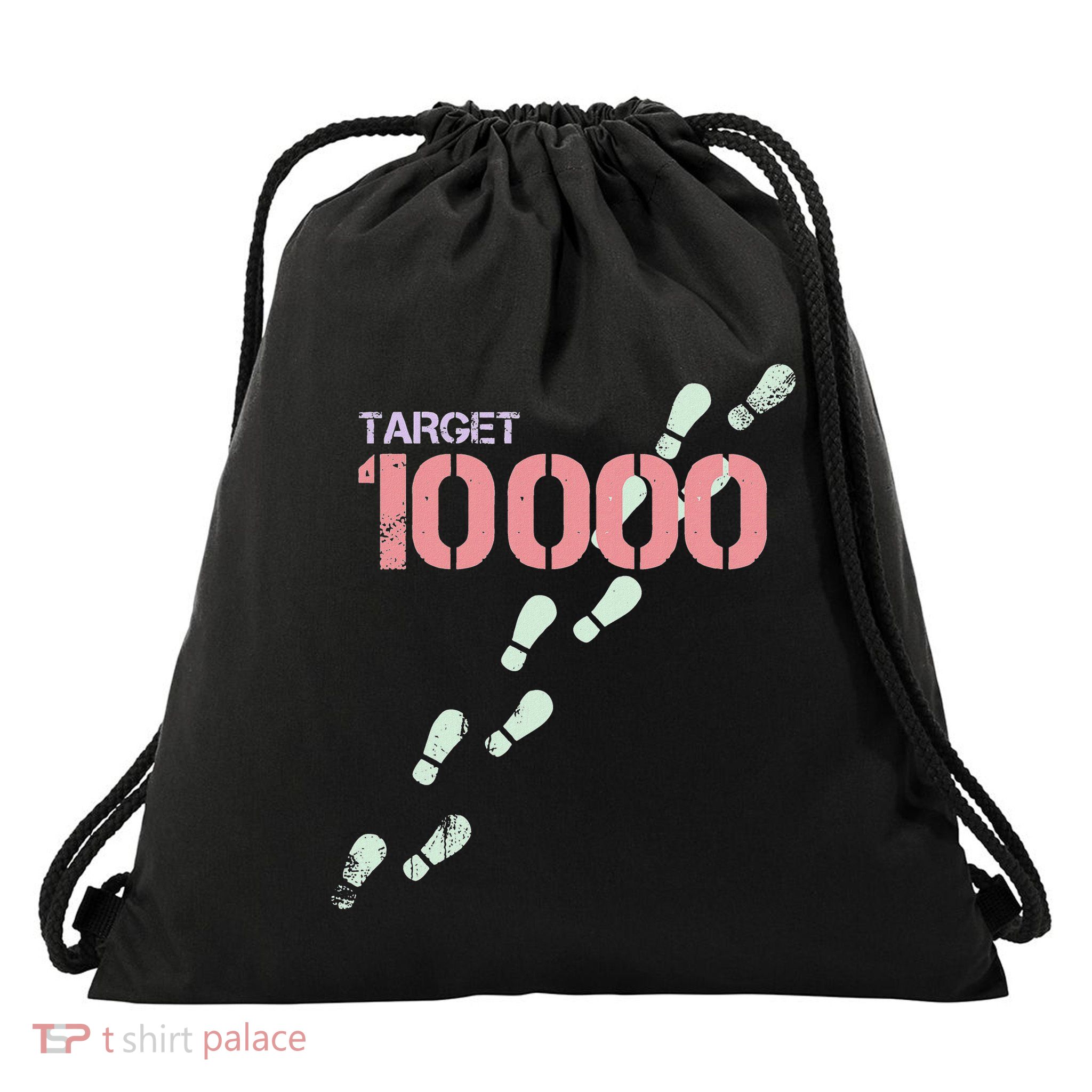 Target 10000 Steps Walking For Fitness Drawstring Bag