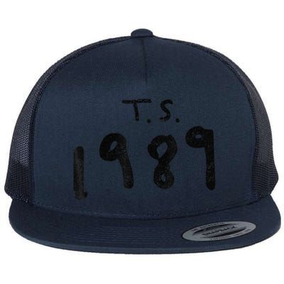 T.S. 1989 Flat Bill Trucker Hat