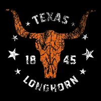 Texas 1845 Vintage Longhorn Cowboy And Rodeo Fan Button