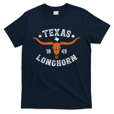Texas 1845 Vintage Longhorn Cow and Rodeo Fan T-Shirt